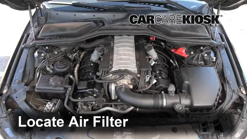 2005 BMW 545i 4.4L V8 Filtre à air (moteur)